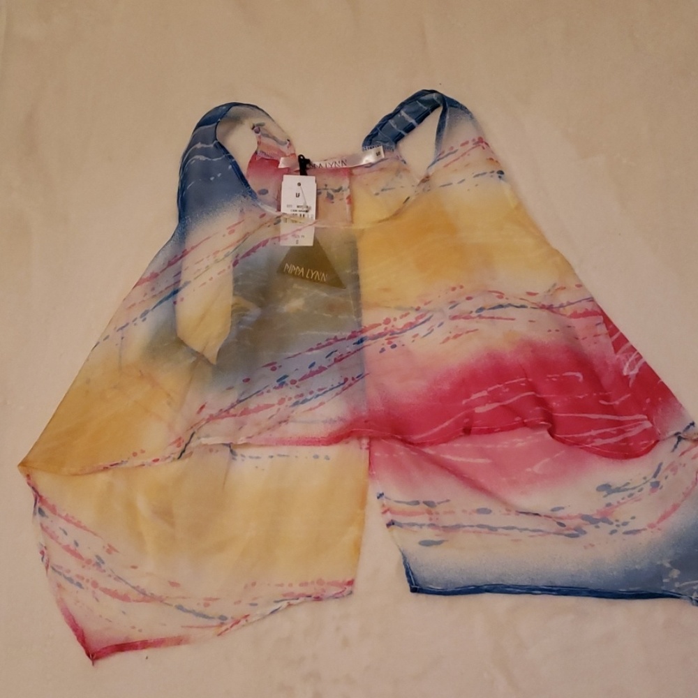 NWT Pippa Lynn Sheer Crop Top sSm